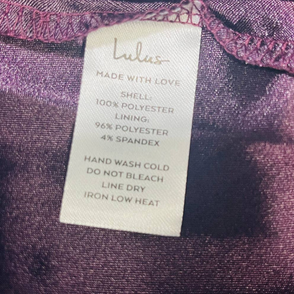 LULU'S SZ XL Enchant My Love Dark Purple V-Neck Long Sleeve Maxi Dress NEW 0b13 - Picture 5 of 10